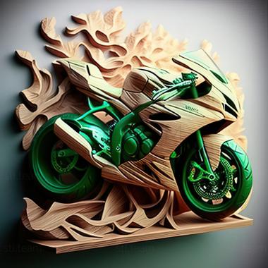 3D модель Kawasaki Ninja ZX 6R 636 (STL)